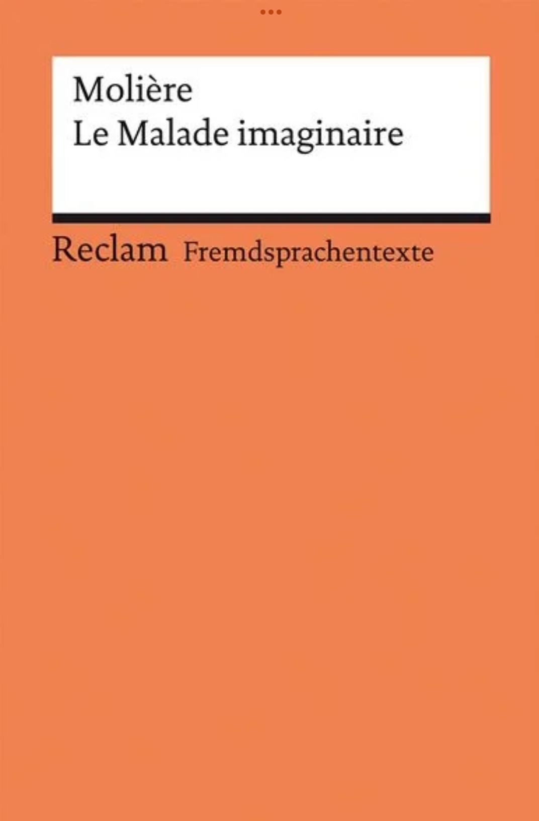 Le Malade imaginaire